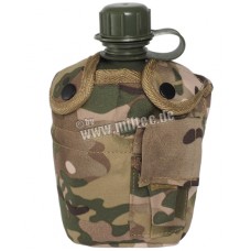 Фляжка армейская пластиковая MTP с алюминиевой кружкой