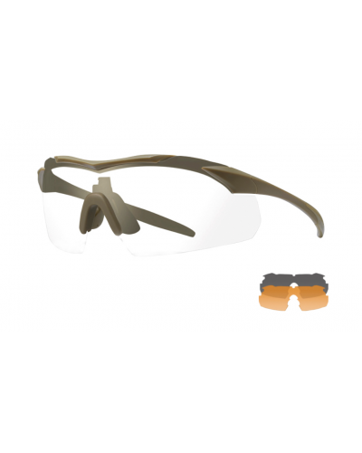 Защитные очки WILEY X VAPOR COMM 2.5 дымчатый/прозрачный/оранжевый песок оправа