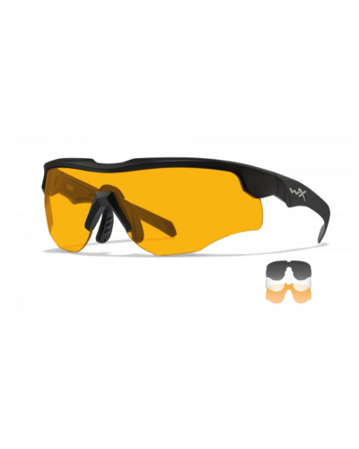 Защитные очки WILEY X ROUGE COMM дымчатые/прозрачные/ржавчина черная оправа