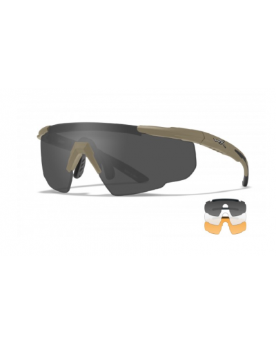  Защитные очки WILEY X SABRE ADVANCED GOGGLES SMOKE/CLEAR/RUST песок оправа