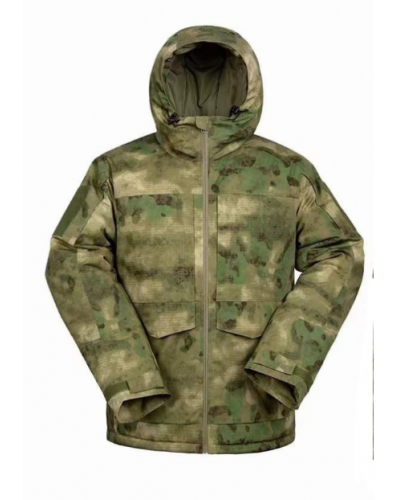 Зимняя куртка Вихрь зелёный камуфляж